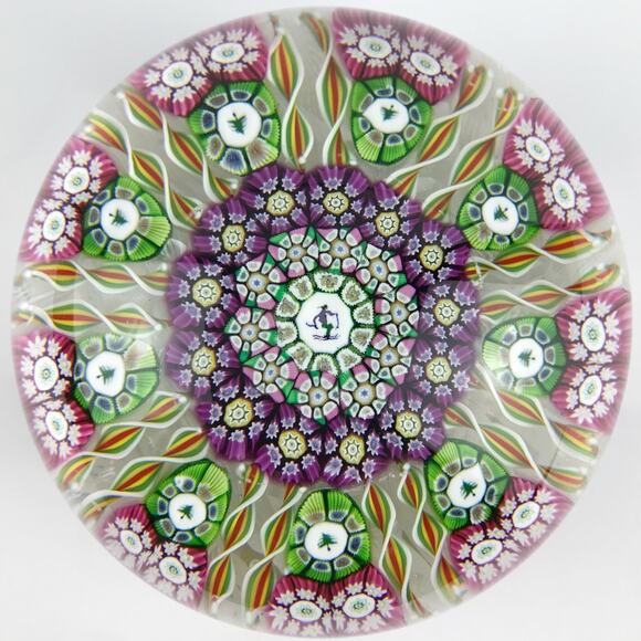 Perthshire 1979 Skier Pine Tree Picture Cane Millefiori Twist PP27? Paperweight - Picture 1 of 16